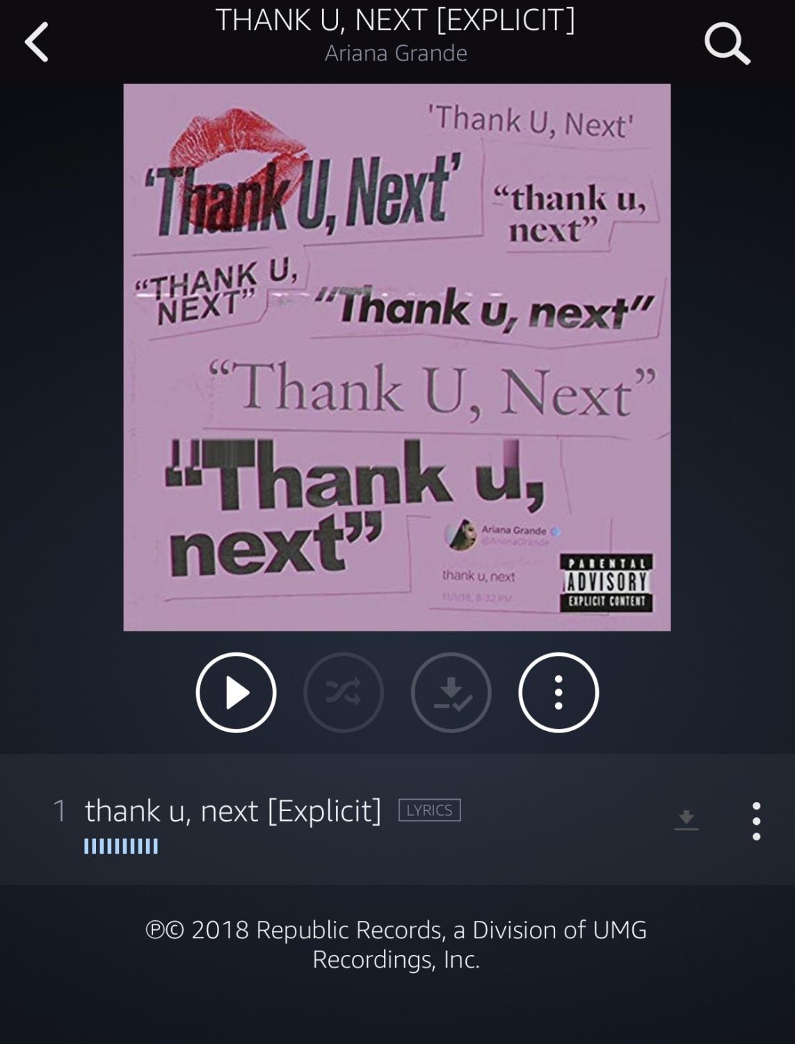 Thank You Next Lyrics Thank U Next Lyrics 2019 11 20