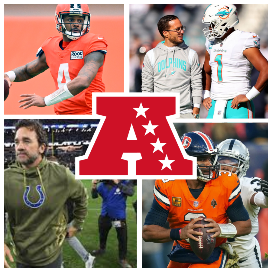 The AFC has had major things happen with characters such as Deshaun Watson, Jeff Saturday, Tua Tagovailoa, and Russell Wilson.